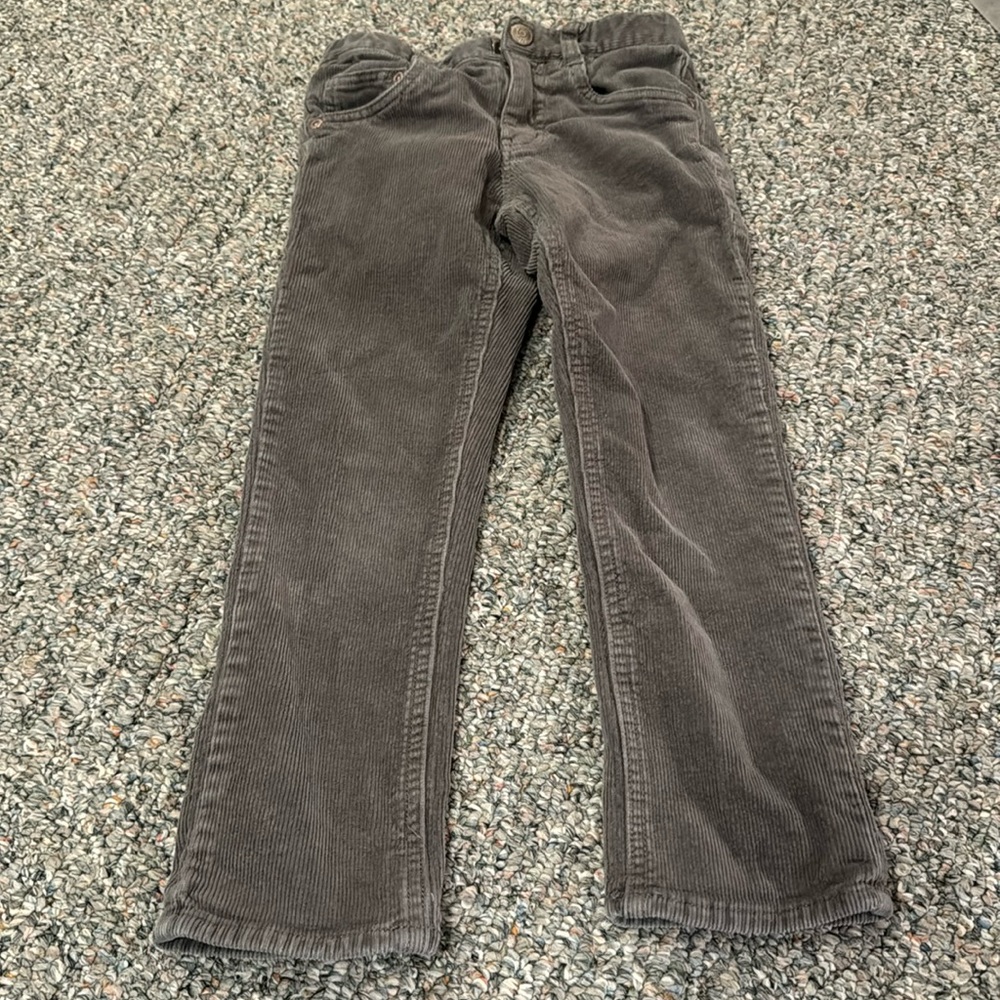 Boden grey corduroy pants, sz 5Y